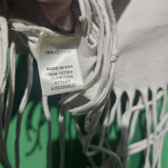 Altar'd State Cream Nashville Fringe Crop Top Size Medium EUC 20 PTP - Picture 3 of 4